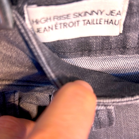 Size 6 Stretchy High Rise Skinny Women Jeans Ribbed Cropped Casual Denim Pants - Picture 11 of 17